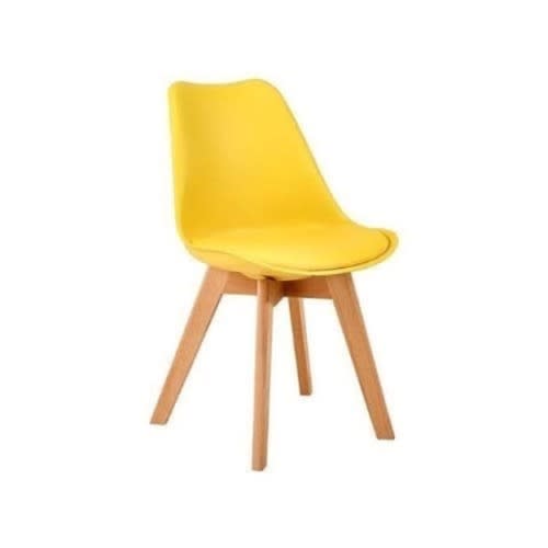 Spired Eiffel Dsr Plastic Chair - Yellow