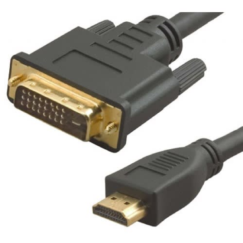 Dvi Male To Hdmi Male Cable - Bi-directional Hdmi Male To Dvi - 24+1 - Male Cable