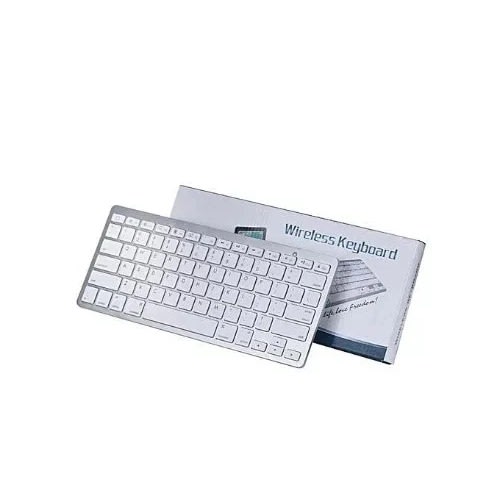 Ultra Slim Wireless Bluetooth Keyboard For Android & Apple Devices - White
