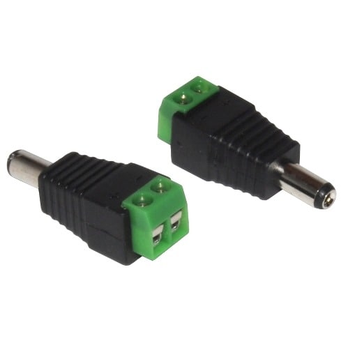 Cctv Dc Power Male Jack Connector 10 Pieces