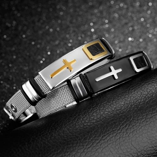 Unisex Steel Bracelets-2pcs