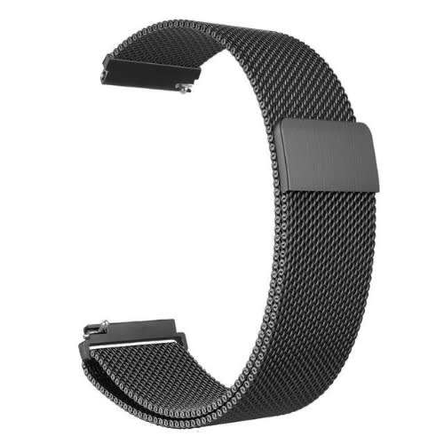 Milanese 22mm Strap For Samsung Watch 46mm/watch 4 45mm/gear S3 -black
