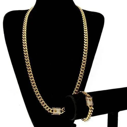 Cuban Chain And Bracelet