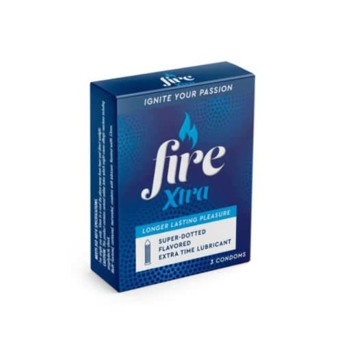 Fire Xtra Condoms- 3 Pieces