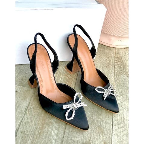 Bridal Sling Back Shoe - Black