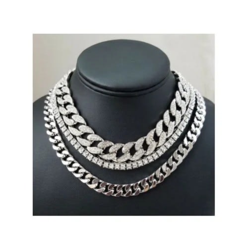 Men's Iced Out Hip Hop Cuban Link Chain-18