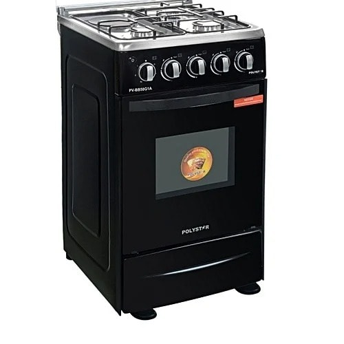 Polystar 3gas & 1electric Gas Cooker + Auto Ignition & Grill