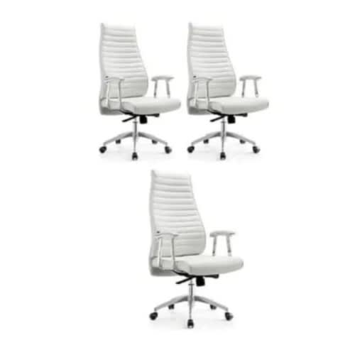 Office Chair - Set Of 3 - White