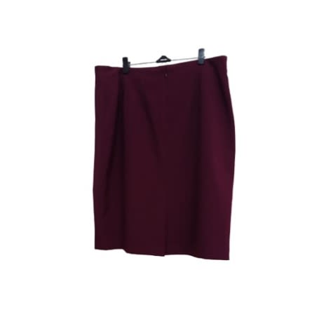 John Meyer Fitted Skirt- Dark Red