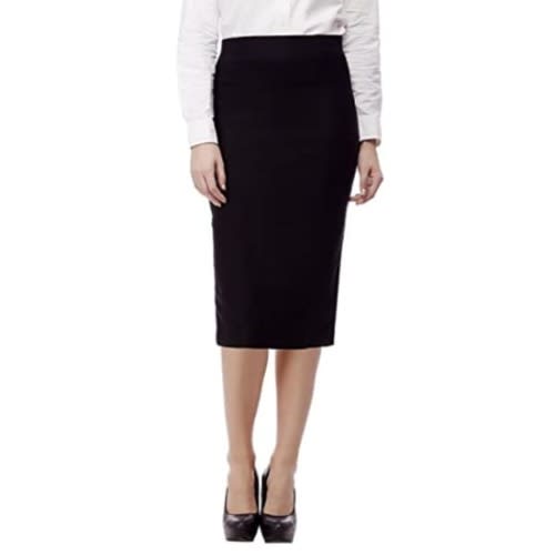 Ladies Body Con Skirt- Black
