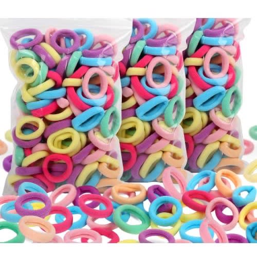 Multicolour Scrunchies For Hair - Pack Of 100