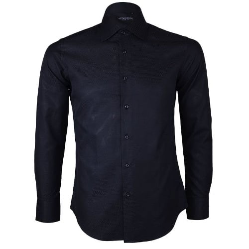 Men's Regular Fit Formal Shirt - Black