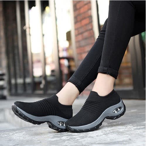 Ladies Sports Sneakers - Black
