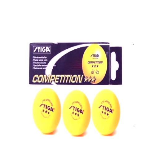 Stiga Competition Tennis Balls - Pack Of 3