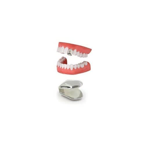 Singlet Silver Grillz Teeth