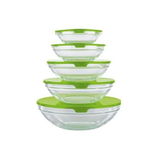 5 Set Of Glass Bowl
