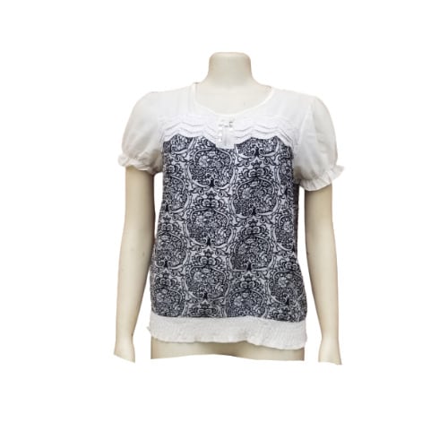 Ladies Casual Top - Black & White