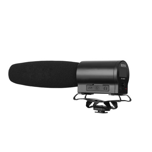 Boya By-dmr7 Shotgun Microphone Lcd Display Broadcast Condenser Mic