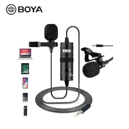 By-m1 By 6m Clip-on Lavalier - 3.5mm Collar Condenser Lapel Mic