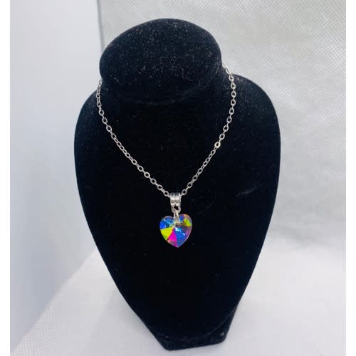 Crystal Heart Pendant Necklace