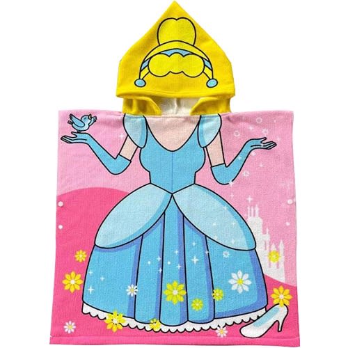 Hooded Poncho Towel - Princess