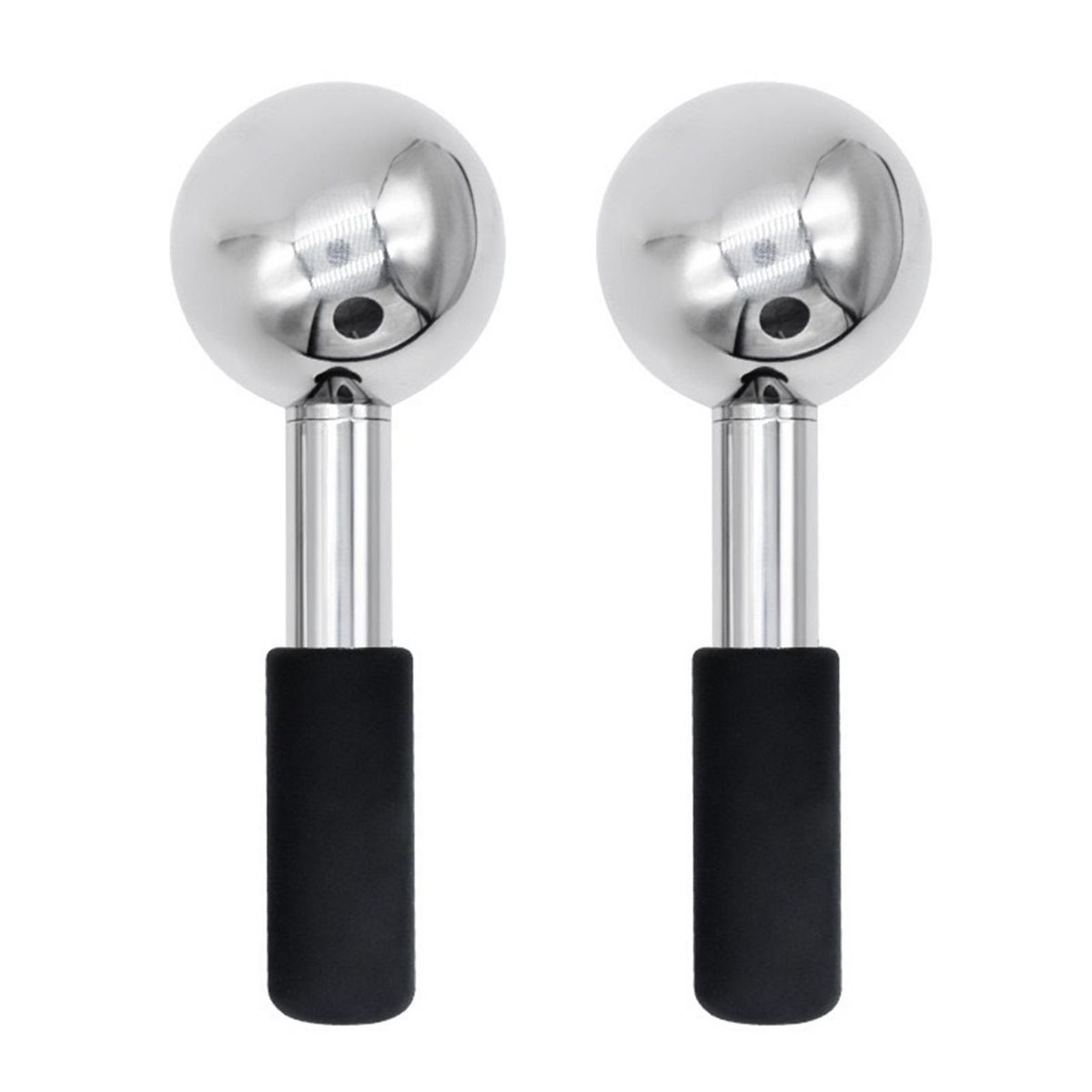 Face Ice Rollers Glow 2-in-1 Ice Globes Refreshing Skincare Tool Face Black