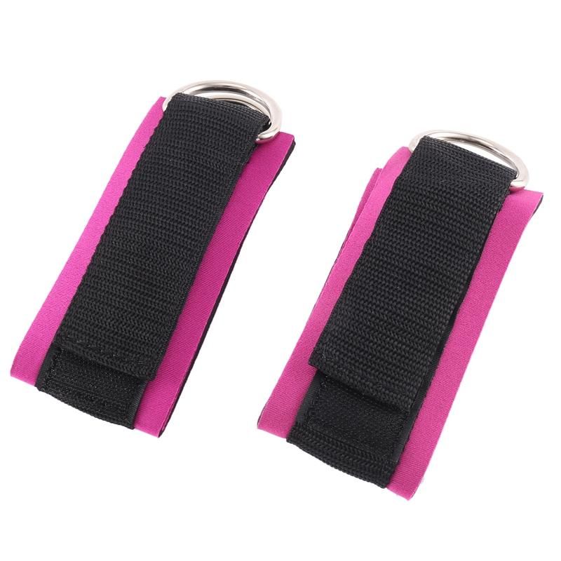 2Pcs Fitness Equipment Gym Ankle Strap Padded Double