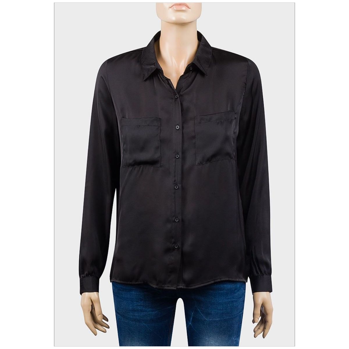 Mfed Ladies Long Sleeve Lightweight Satin Shirt
