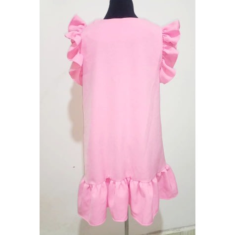 Ladies A Line Dress - Pink