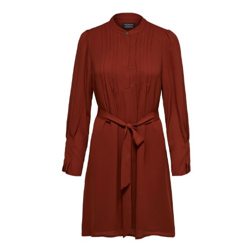 Livia Short Sleeved Dress- Smoked Paprika