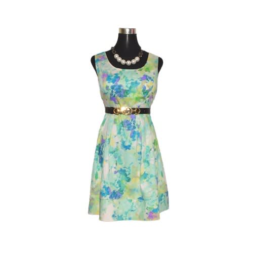 Ladies Sleeveless Dress - Green