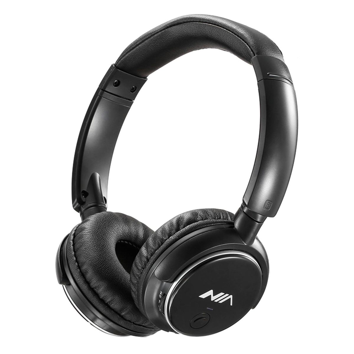 NIA Q1 Bluetooth Headphone Wireless Stereo Music Headset Over-ear TF Card FM Radio Foldable Wired Earphone with Microphone APP Control