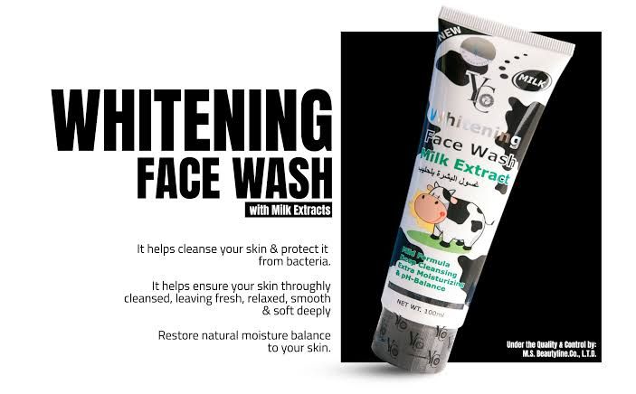 Whitening Milk Extract Facial Wash Face Glow, Deep Cleansing
