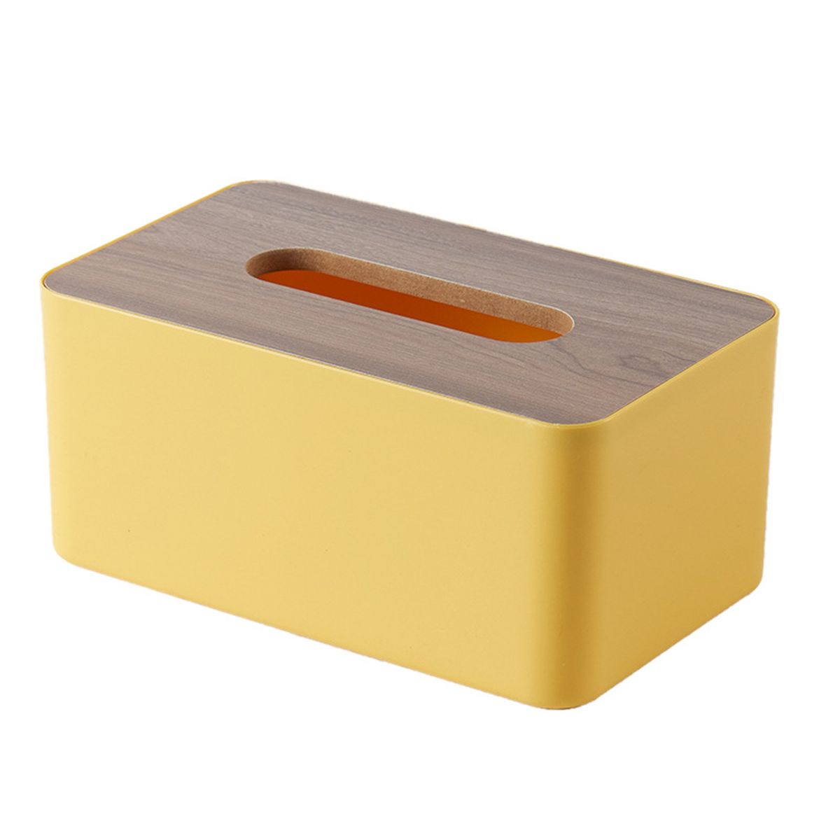 Napkin Box Desktop Decoration Napkin Box Yellow