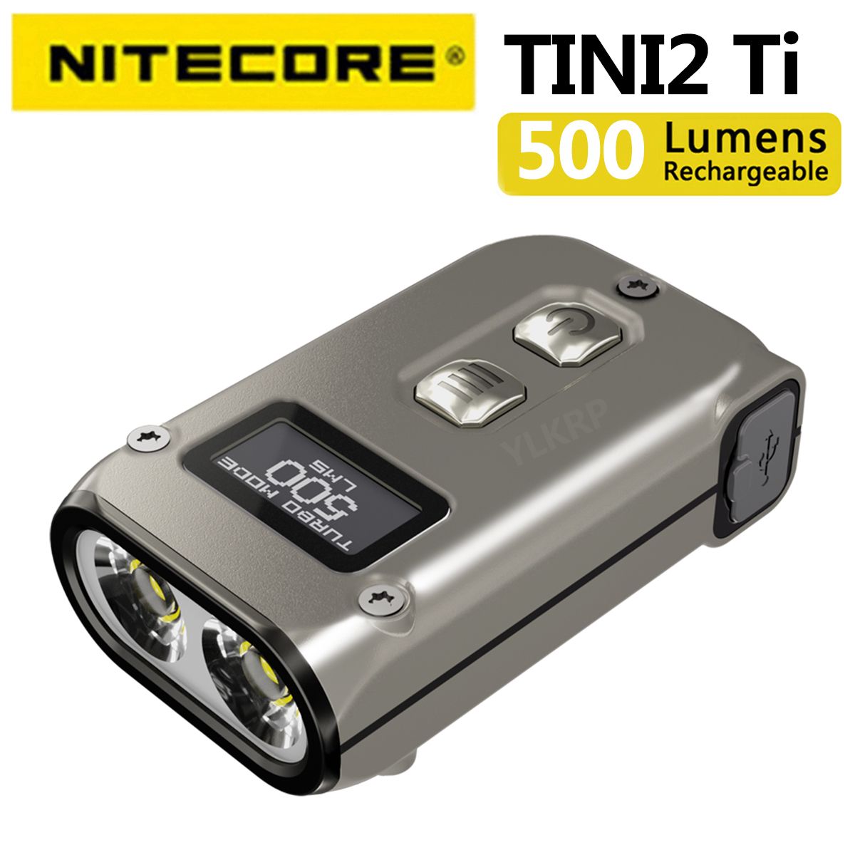 NITECORE TINI2 Ti 500 Lumens Titanium Smart Dual Core Key