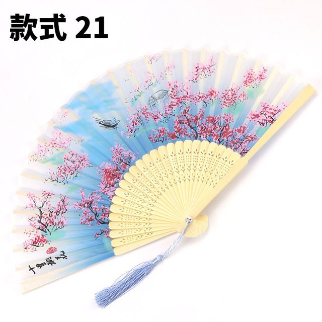 Fans Gift Bamboo Chinese Waaiers Antique A Bambu Japanese Vintage Folding Eventail Children Fan Hand Wedding Fold Fan Main