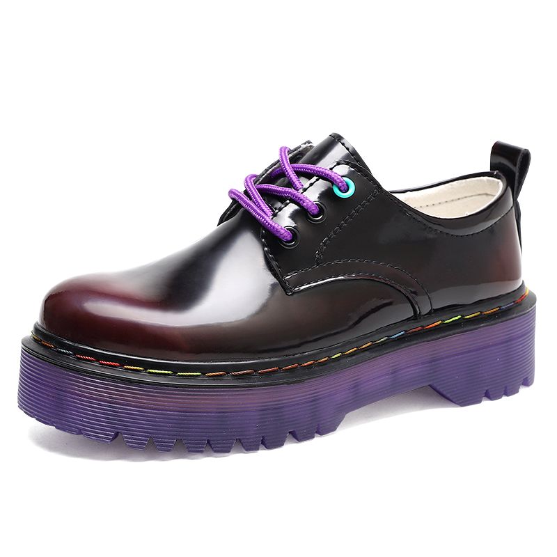 Classic Platform Chunky Heel Ladies Pumps Female Sweet Round Toe College Shoes