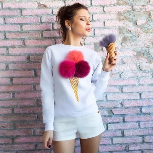 White Plus Size Women Long Sweater Pullover Top Hoody Sweatshirt Jumper