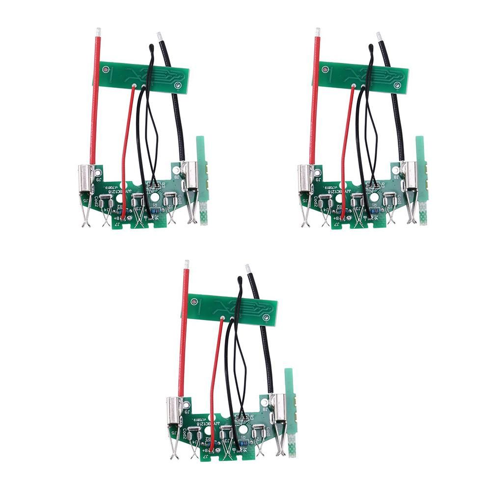 3Pcs Lithium- Battery PCB Charging Circuit Board for Boschs