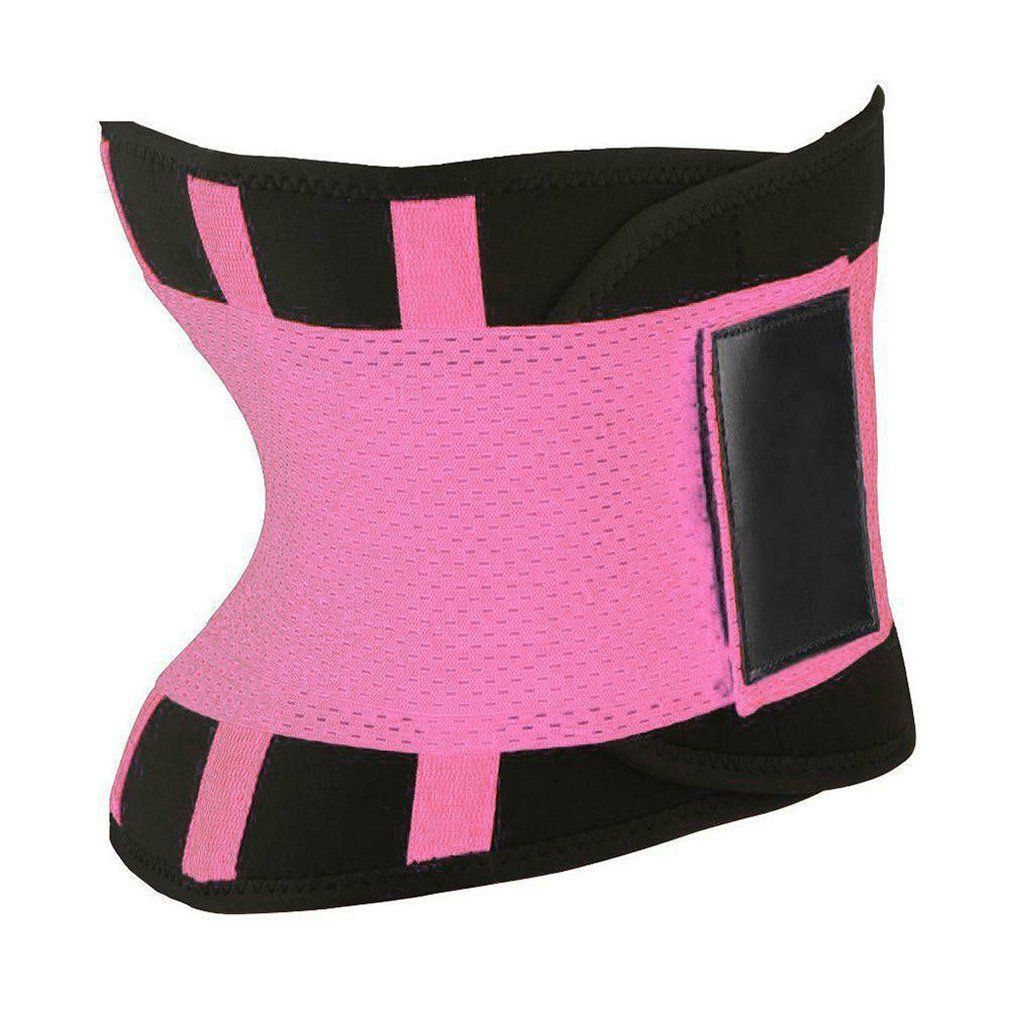 Postpartum Recovery Fitness Slimming Belt Power Body Shapers Waist Trainer Trimmer Sport Gym Hot Suana Sweating Wrap Pink