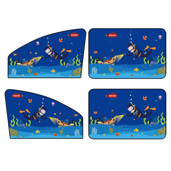 4Pcs Magnetic Car Side Window Shade Sunshade Protection-