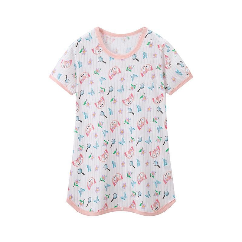 Hot-Selling New Arrival Male And Female Baby Breathing Cotton Nightgown Home Wear Summer P