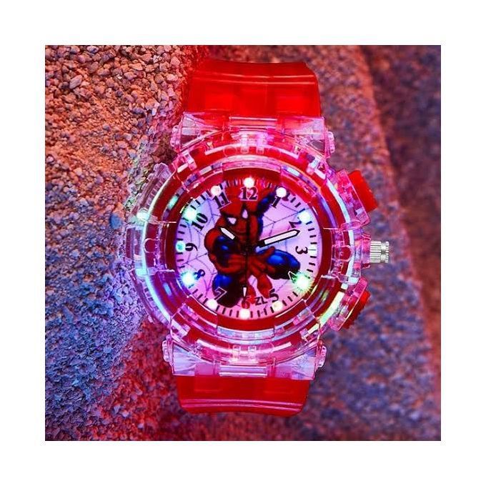 Spider Man Kids Cartoon Character Wristwatch