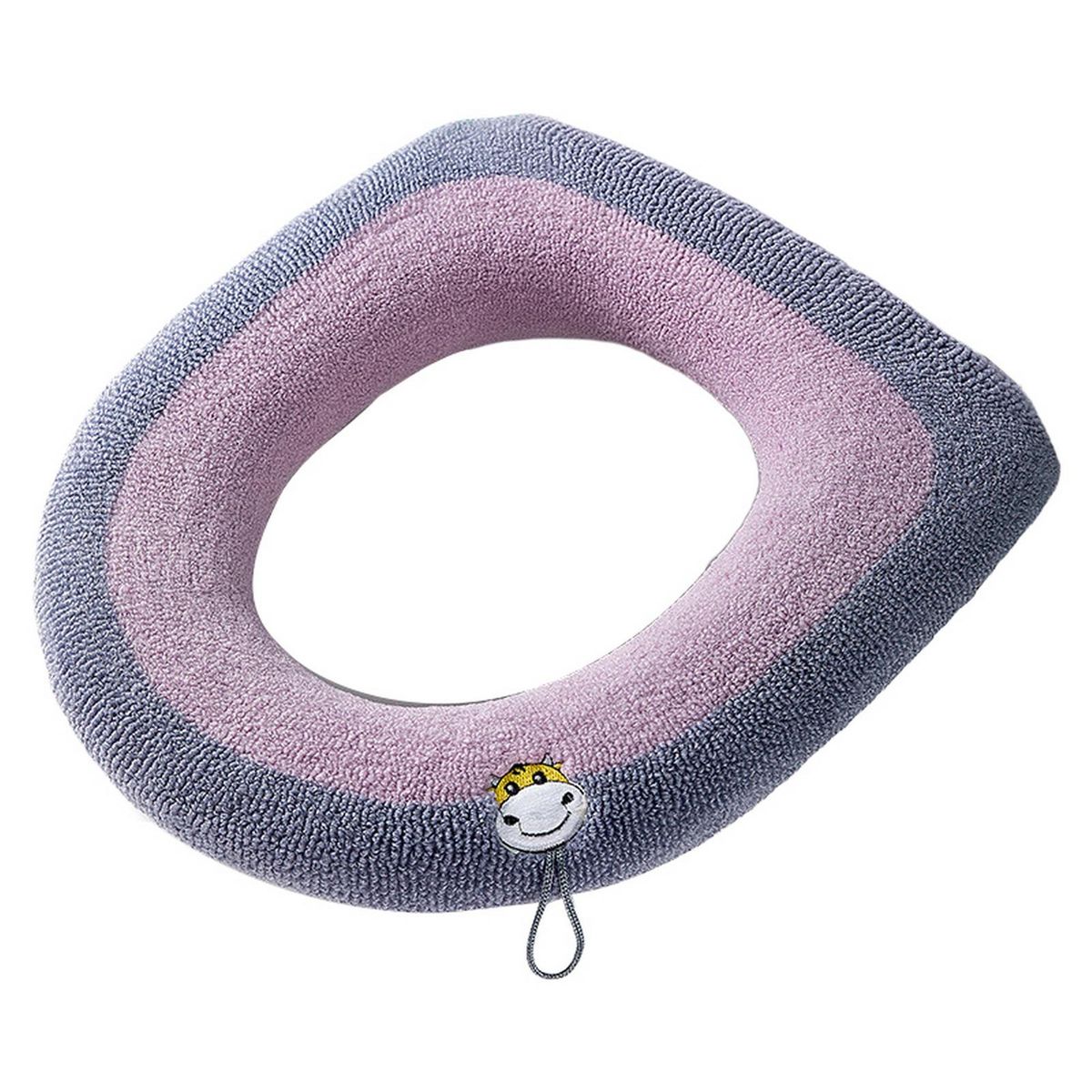 Toilet Seat Cover Dorm Hotel WC Room Closestool Pad Pink
