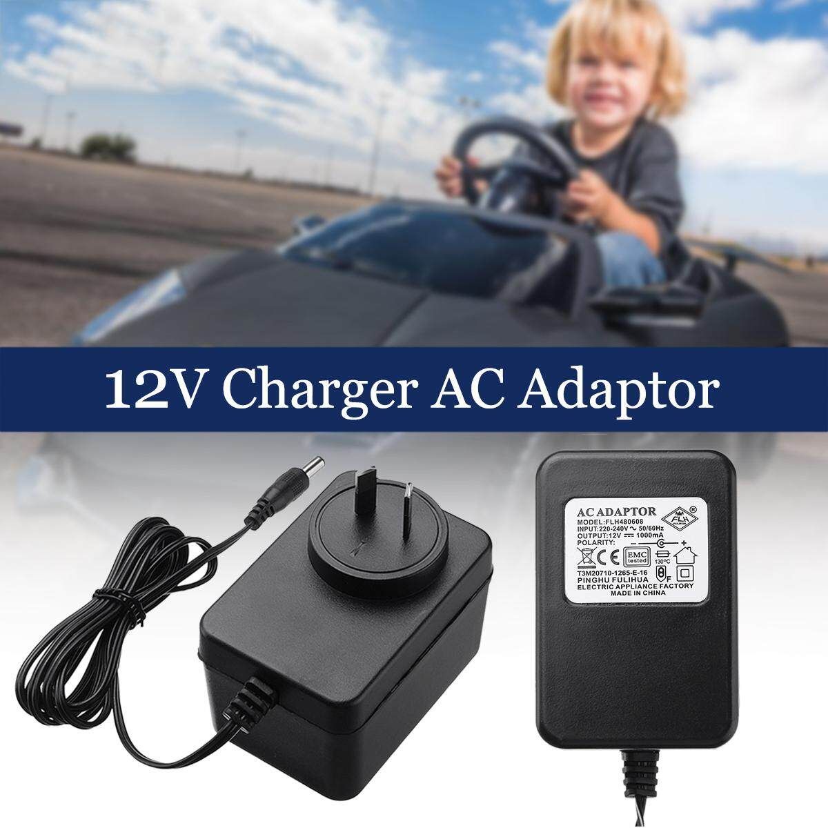 12V 1000mA Charger AC Adapter For Kids Electric Ride On Car Bike Scooter