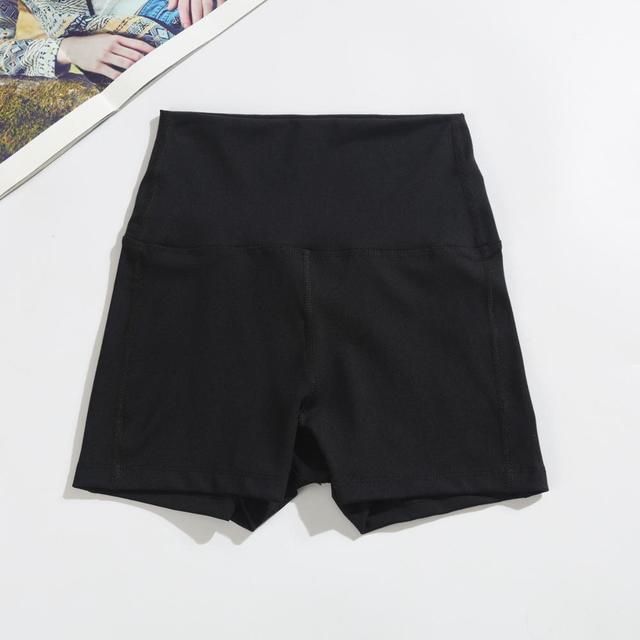 Nylon Fitness Jogger Skinny Shorts Women Comfy Workout 1_S