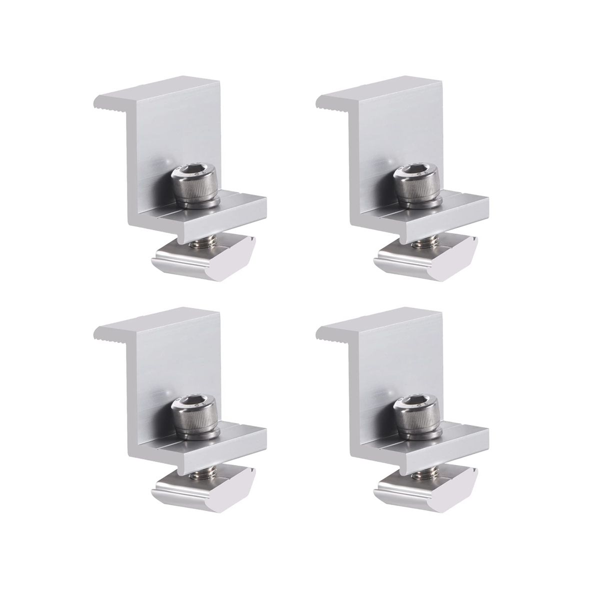 4 Pieces Solar Module Holder End Clamp Kit, Solar Panel