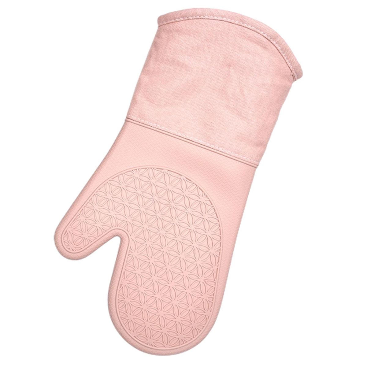 Oven Glove High Temperature Resistant Oven Mitten Pink