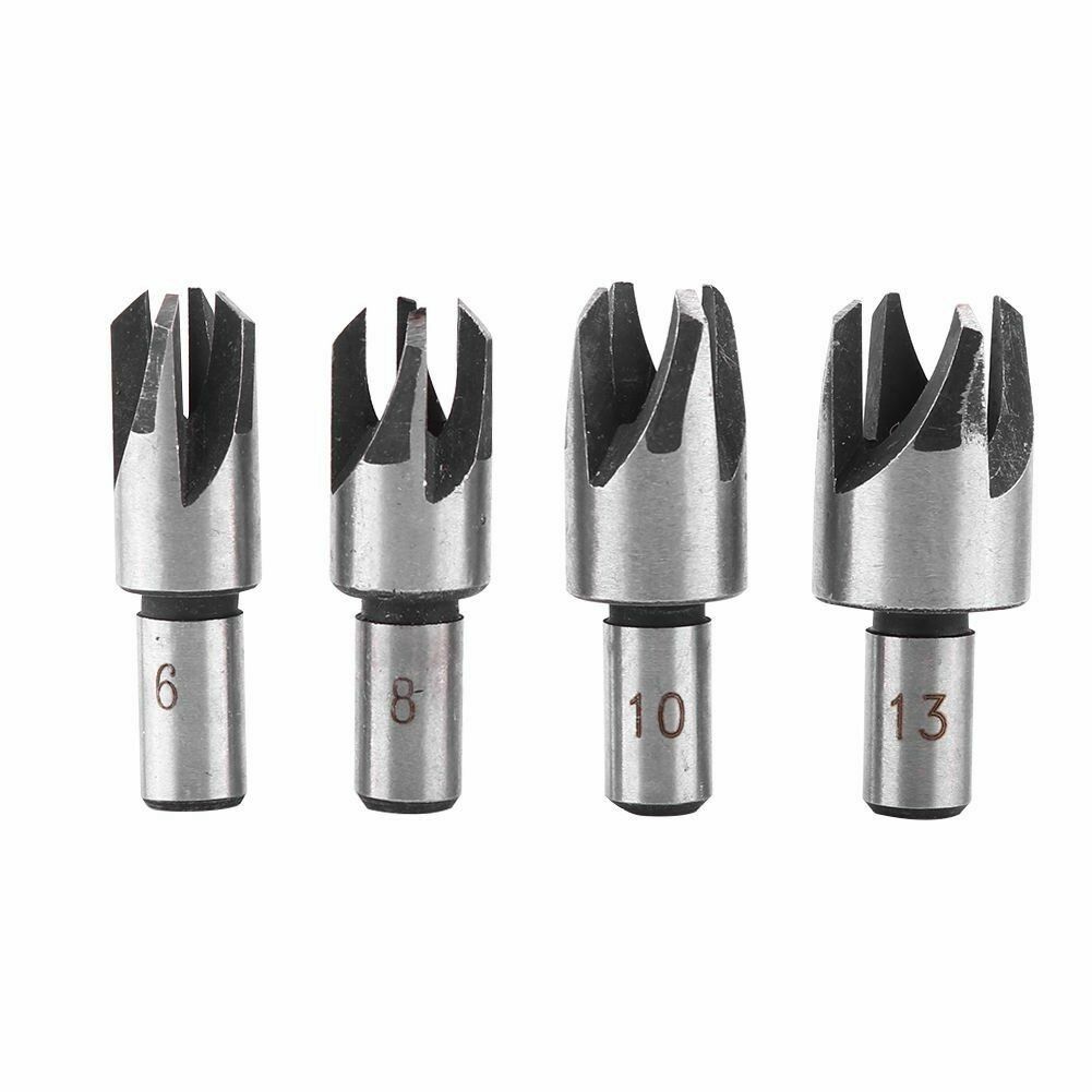 4PCS Claw Corkscrew 6/8/10/13mm Carbon Steel Wood Plug Hole