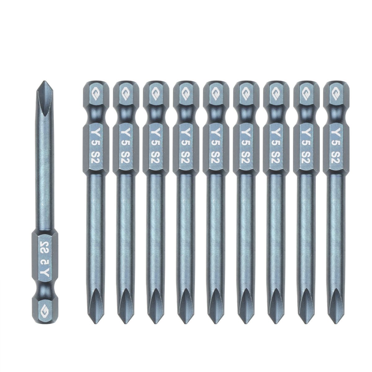10pcs 1/4 Inch Hex Shank Magnetic Screwdriver Bits Set 65mm
